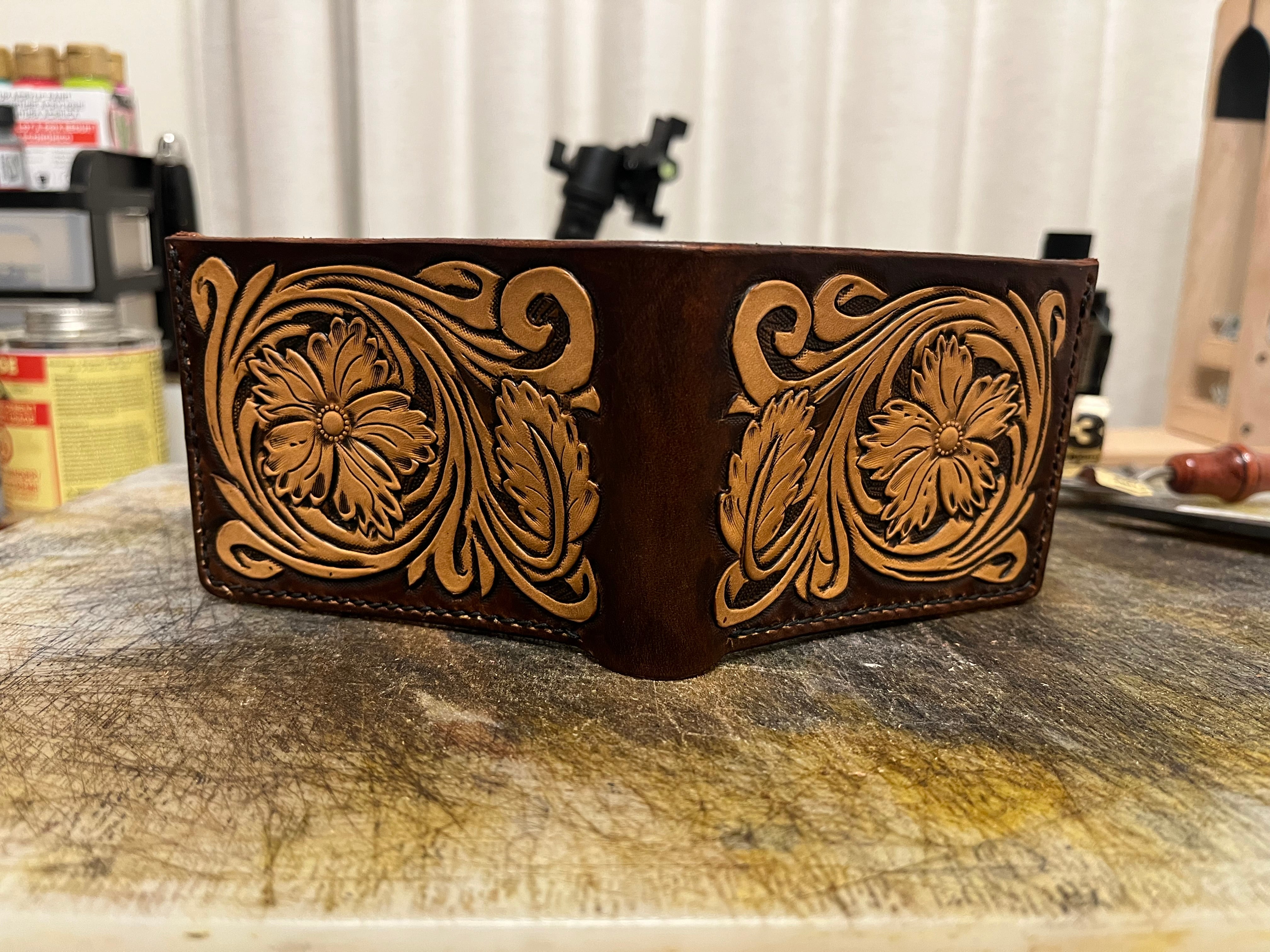 Carved wallet