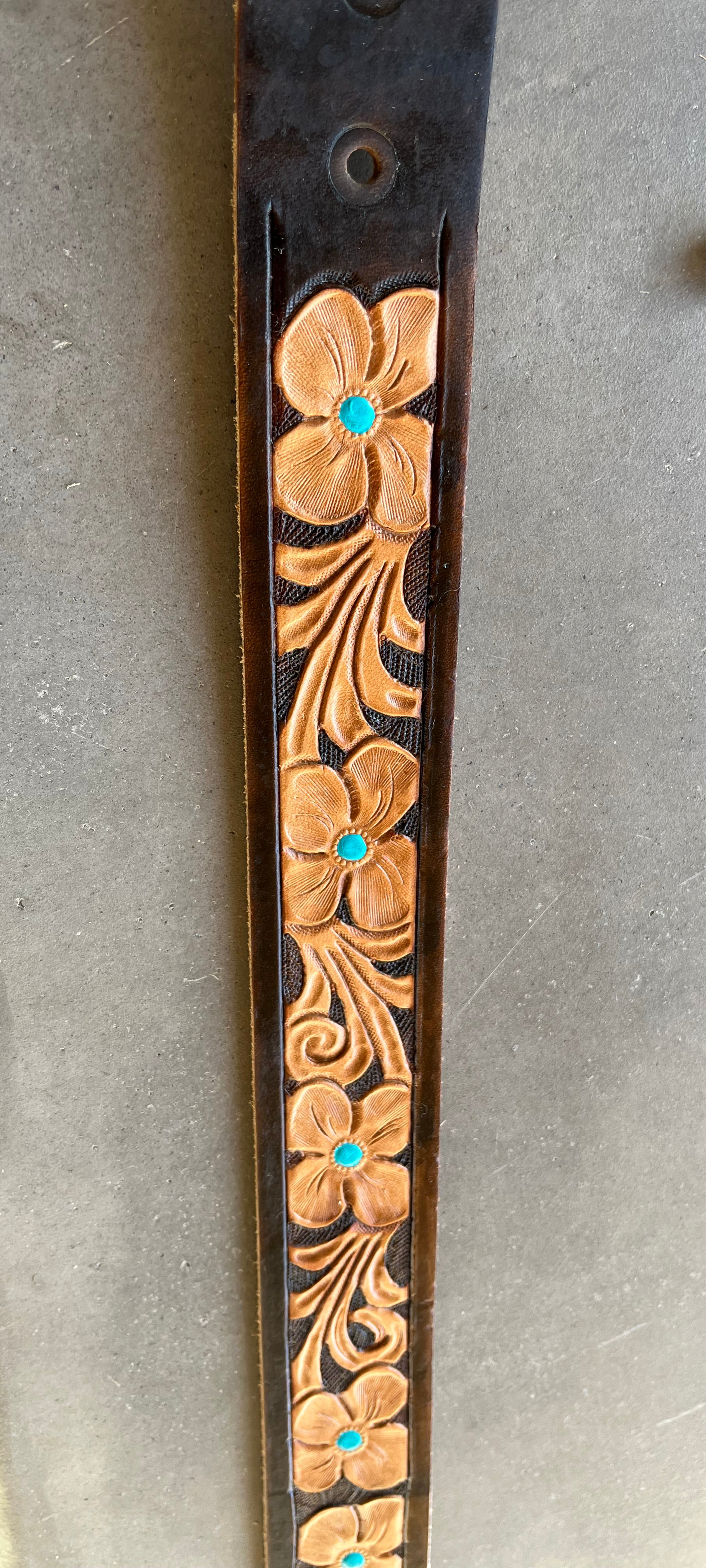 Custom Carved Belt