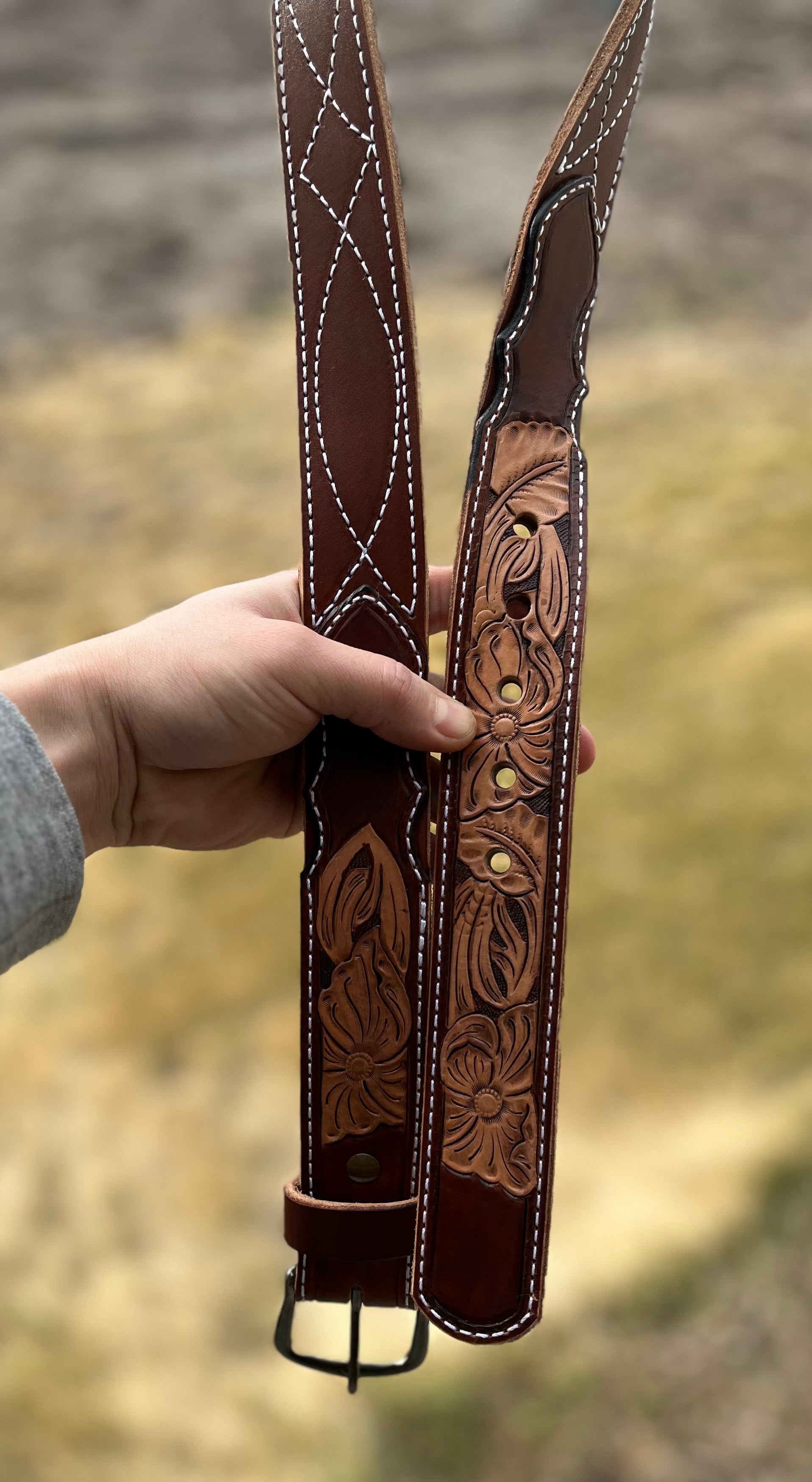 Custom Carved Belt