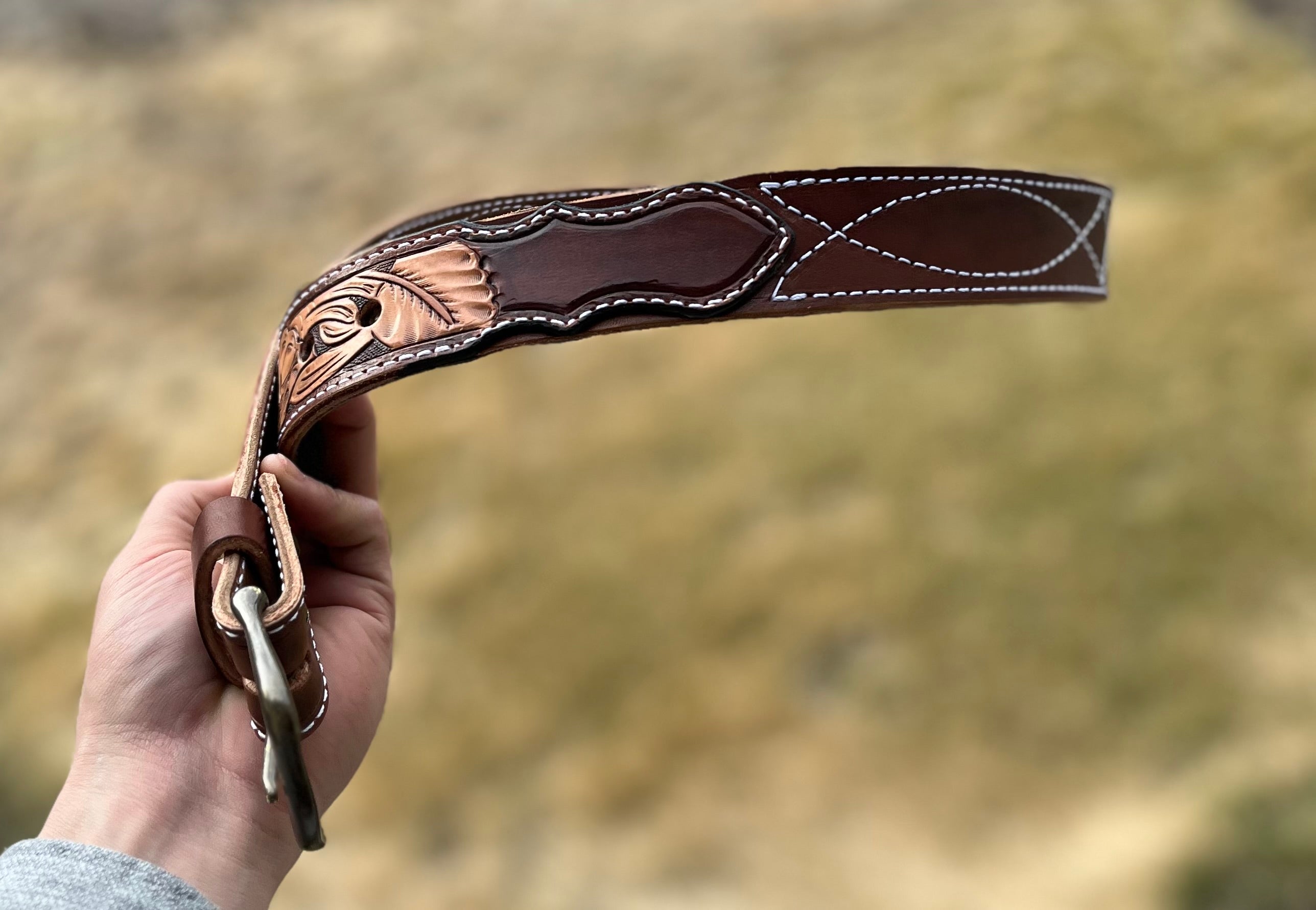 Custom Carved Belt