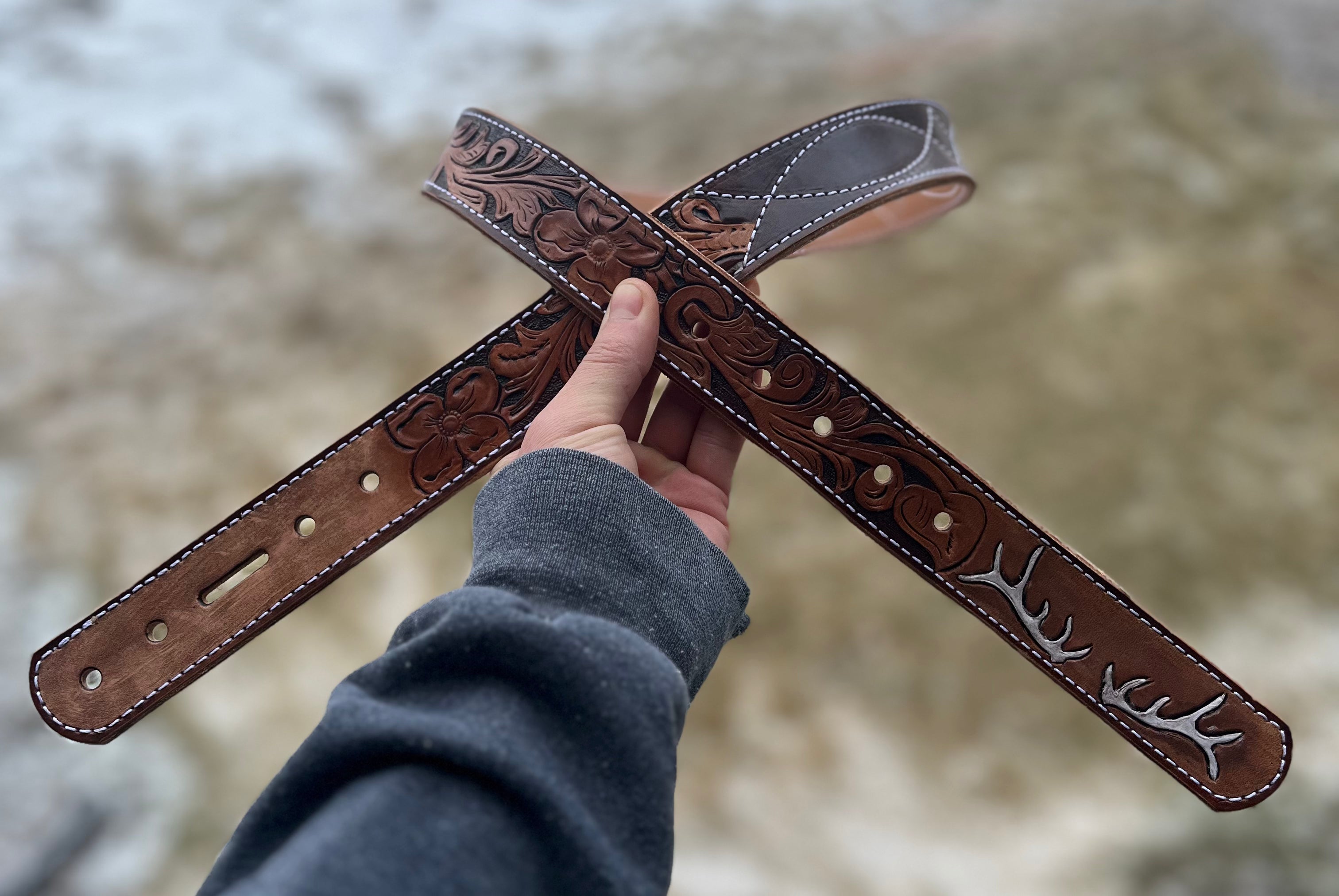 Custom Carved Belt