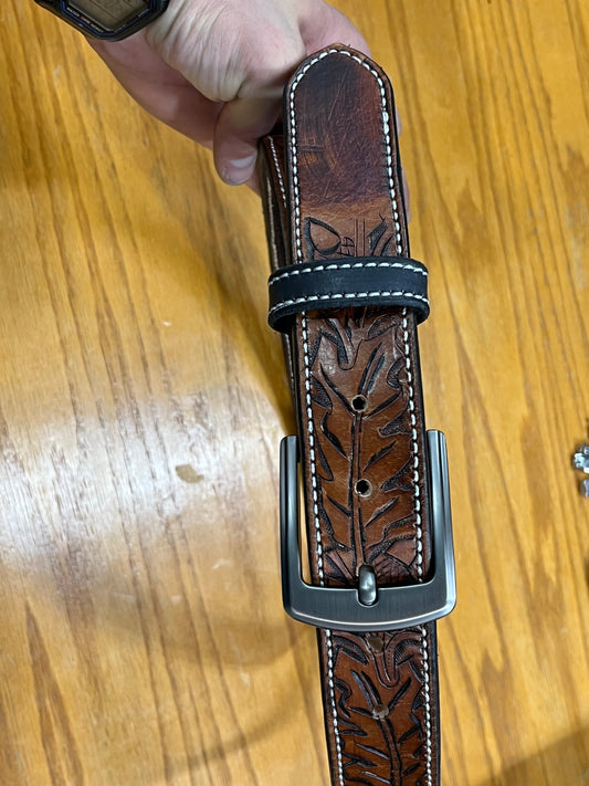 Carved Acorn Belt